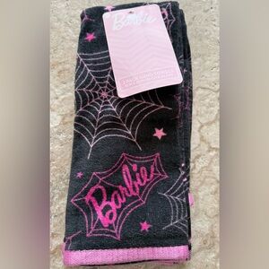 Barbie Black & Pink Hand Towels - 2 Pack
